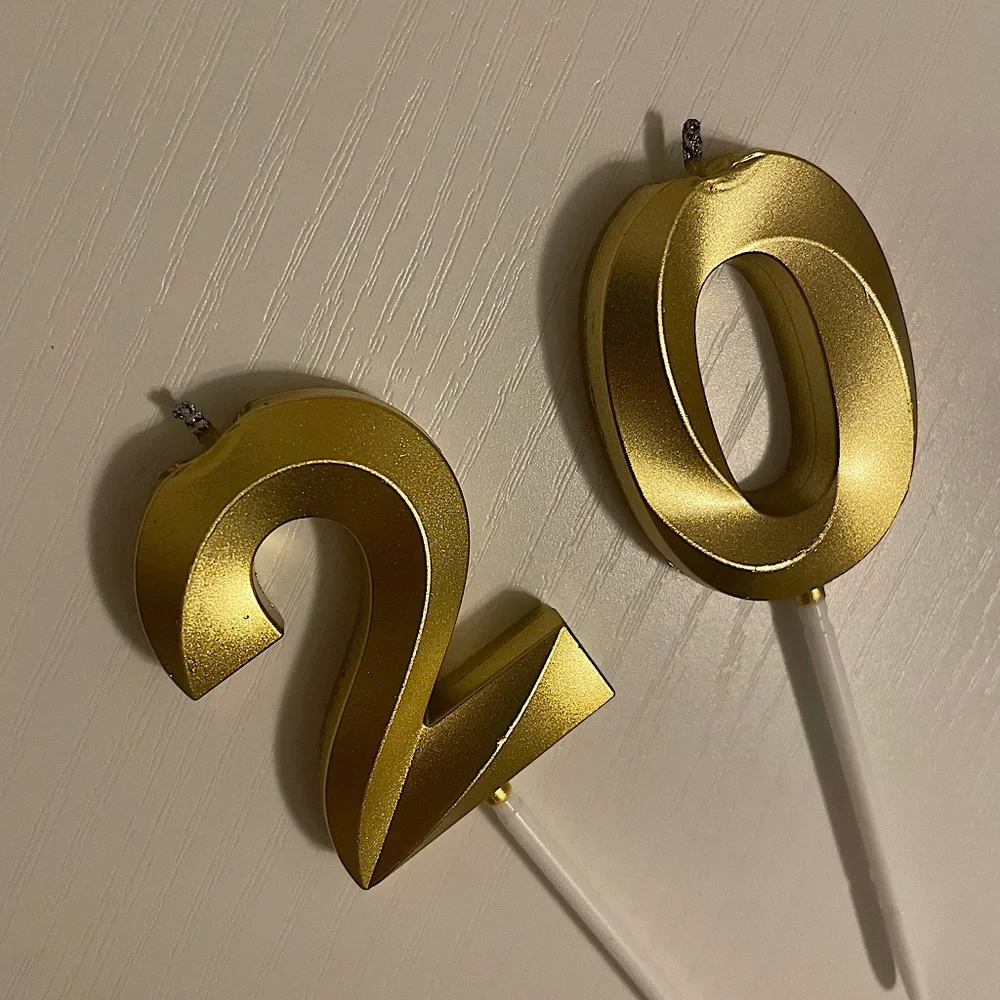 #20 Gold Chrome Candles